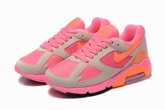 Cheap Nike Air Max 180 Women's Shoes Grey Pink Orange-14 - Click Image to Close